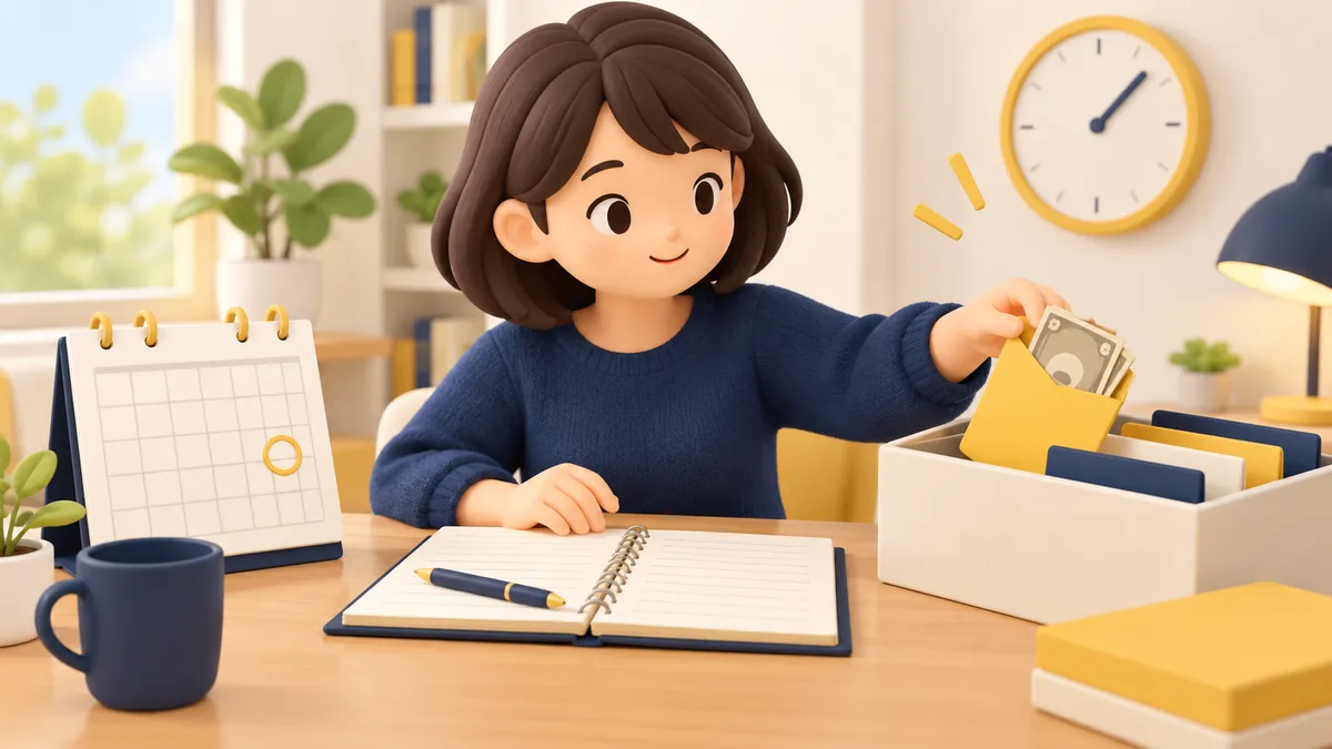 11月までに口座の使い方を見直す場面