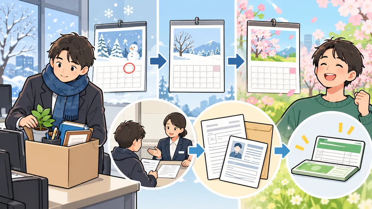12月末で辞めたら、失業手当の初回は3月ごろ